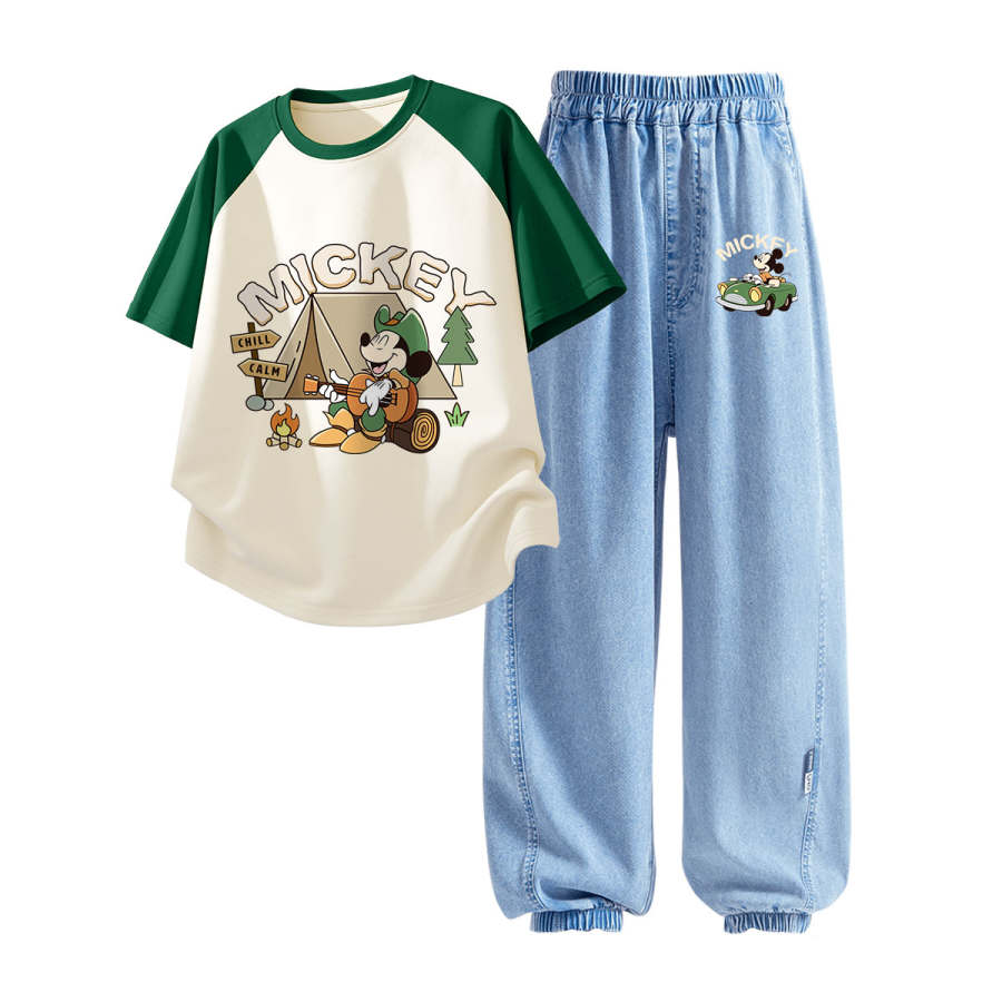 Disney Kids Casual Sportswear Crew Neck Thin