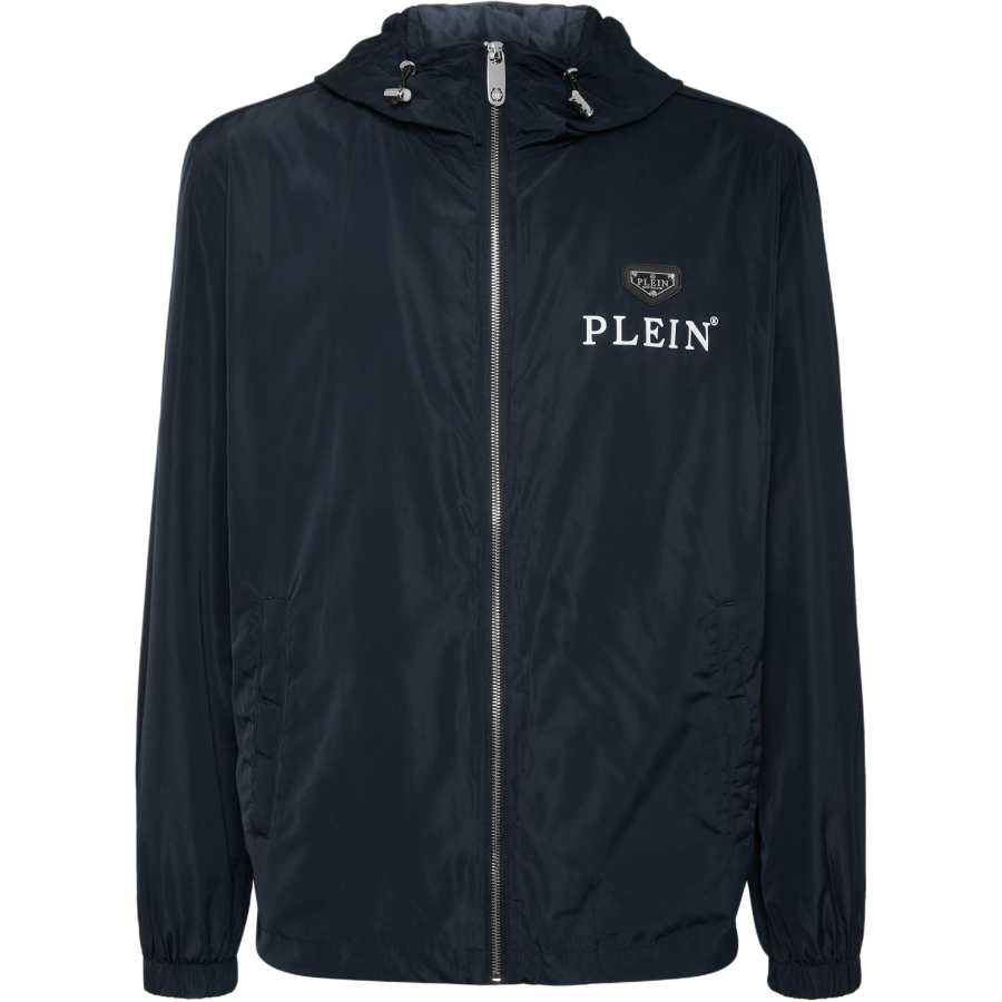 Philipp Plein logo-plaque hooded jacket