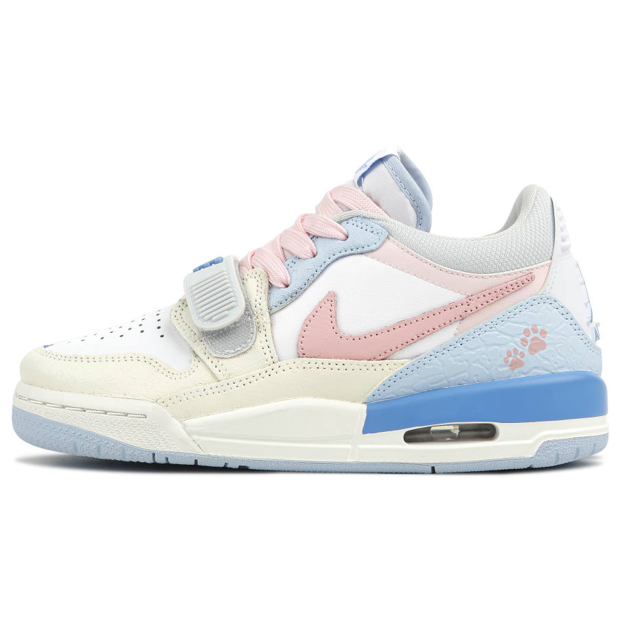 Jordan Jordan Legacy 312 Sweet Kitten Low top Children's Basketball Shoes Blue Pink Unisex