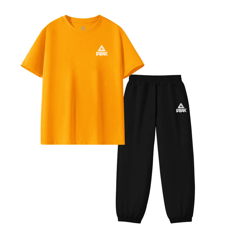PEAK Kids Casual Sportswear Crew Neck Thin Stretch