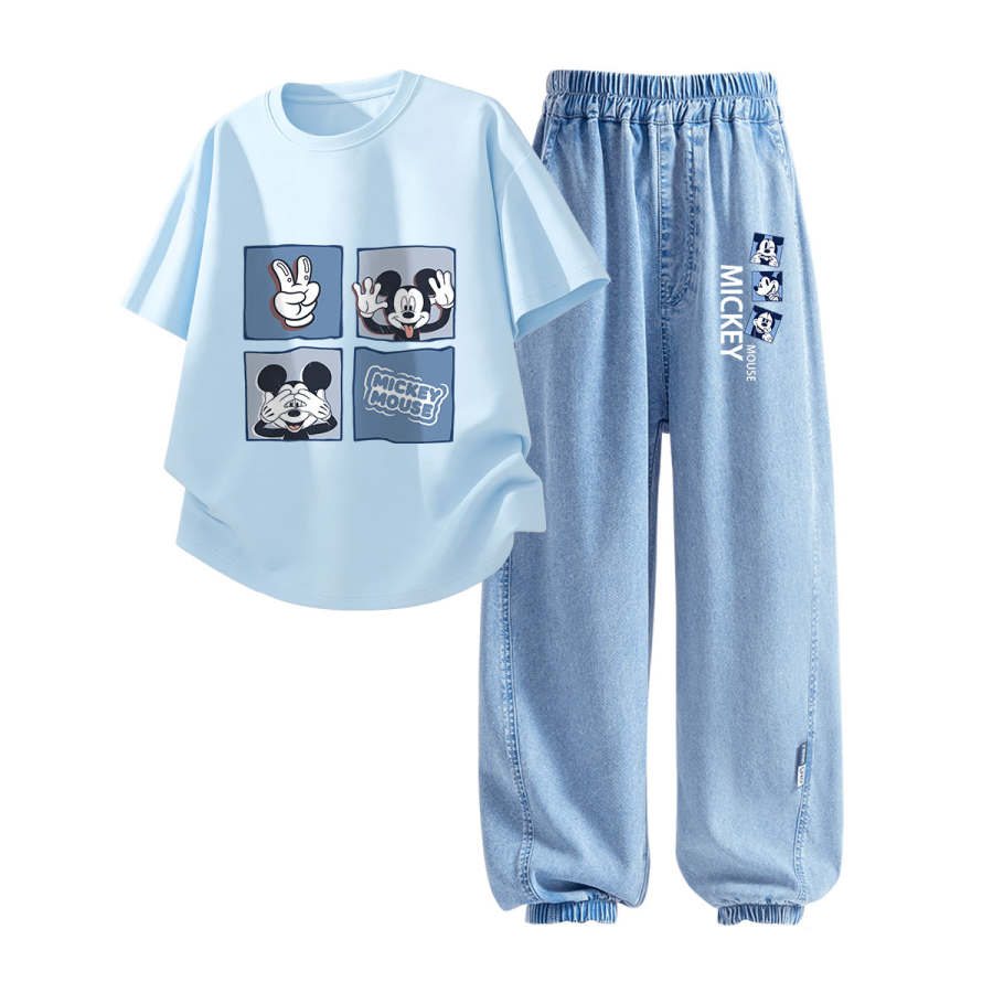 Disney Kids Casual Sportswear Crew Neck Thin