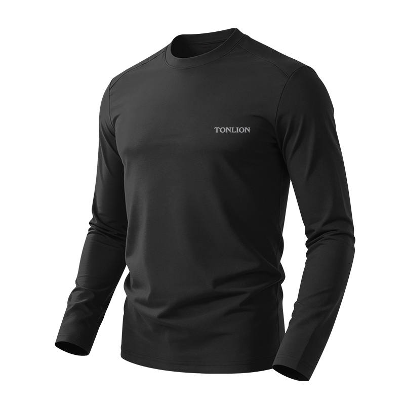 Tonlion T Shirts Unisex Crew Neck Moderate Straight Fit