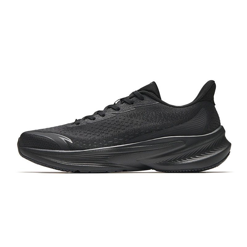 Anta Stinger 7 Textile, Rubber Low top Running Shoes Men's Black