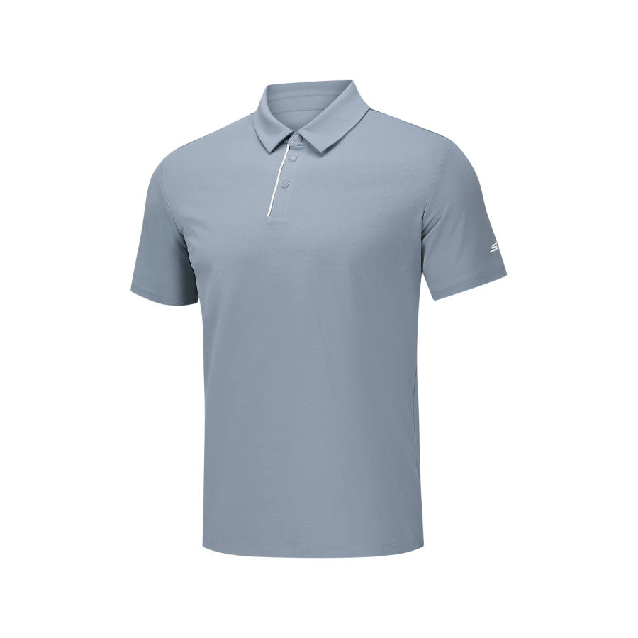 Skechers Polo Shirts Men's Trade Wind Gray/02N6 Polo Collar Moderate Other