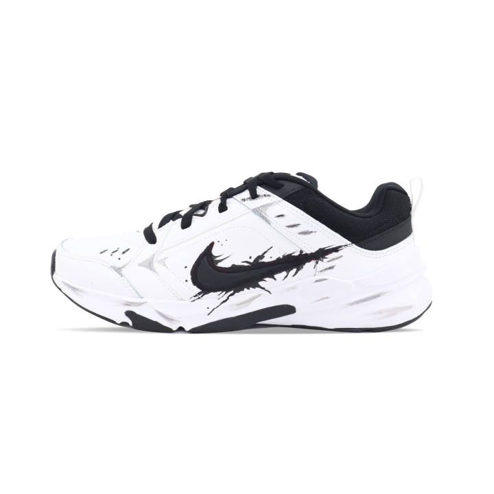 Nike Nike Defy All Day Abrasion Resistant Low top Casual Running Shoes Men's White Black