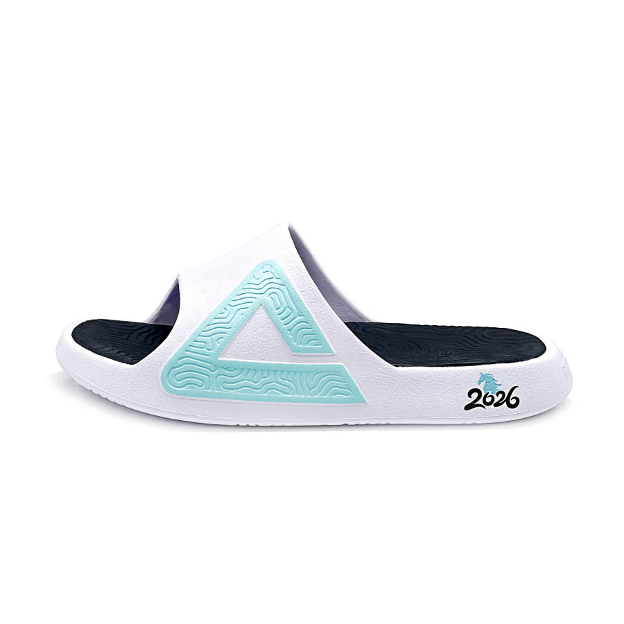 PEAK Tai Ji1.0 Cushioning Slip Resistant Abrasion Resistant Slide Slippers Unisex Mint Blue