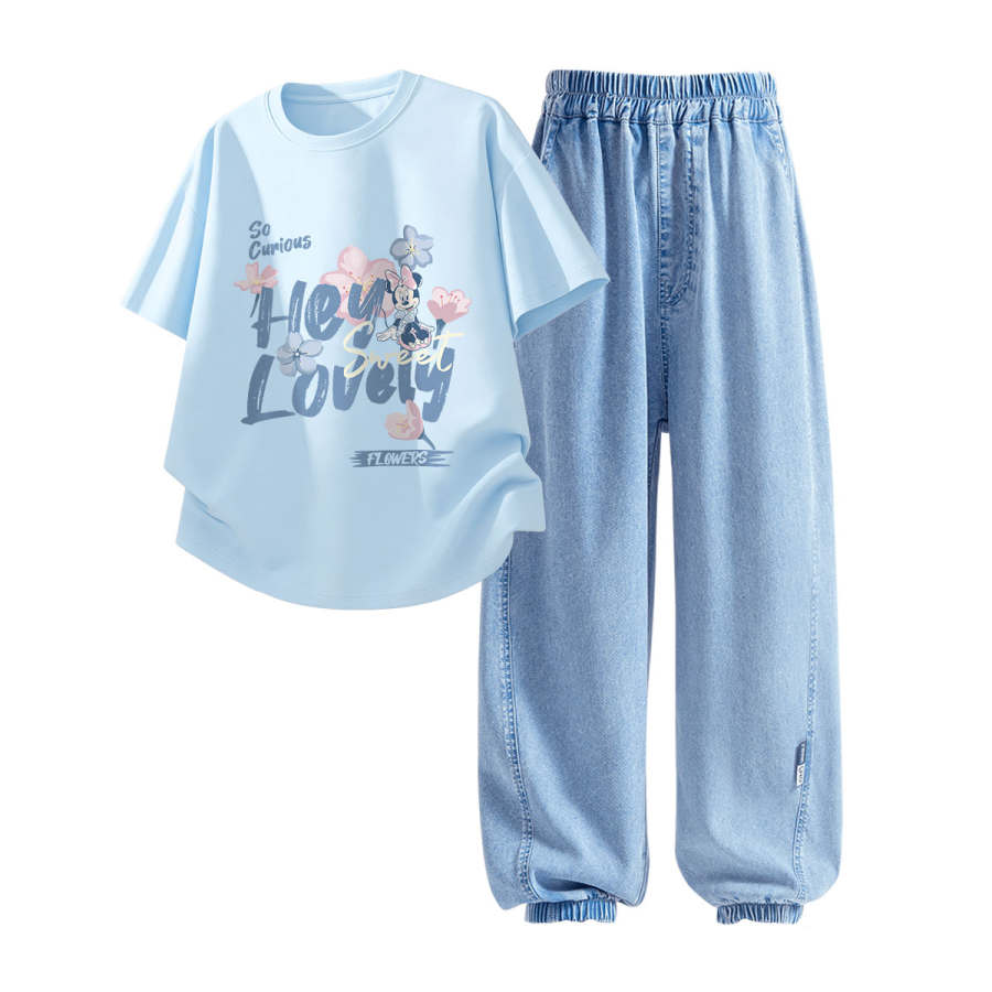 Disney Kids Casual Sportswear Crew Neck Thin