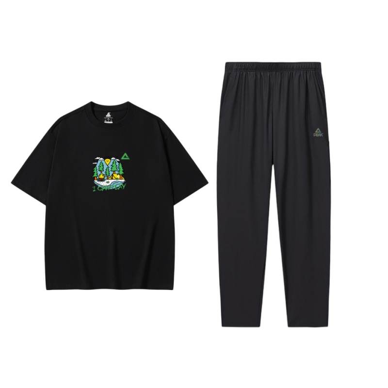 PEAK Casual Sportswear Unisex Crew Neck Moderate