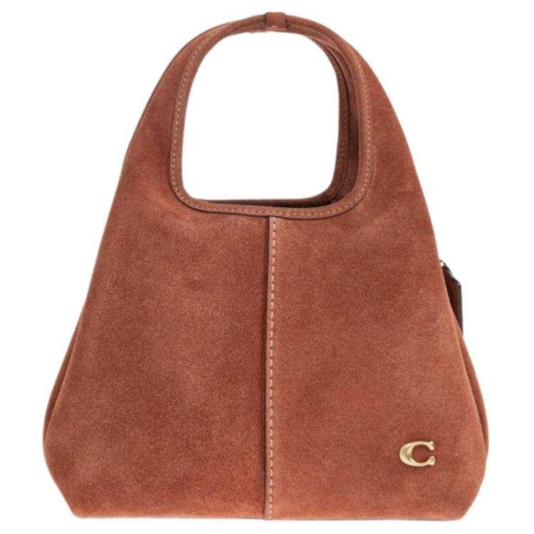COACH COACH Lana Cow Split Leather Handbag Medium Women's Brown