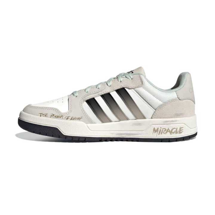 Adidas Adidas ENTRAP Synthetic Leather Cushioning Low top Skateboard Shoes Unisex Ecru