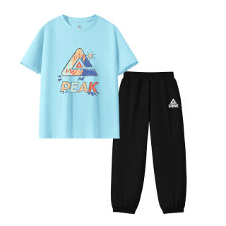 PEAK Kids Casual Sportswear Crew Neck Thin
