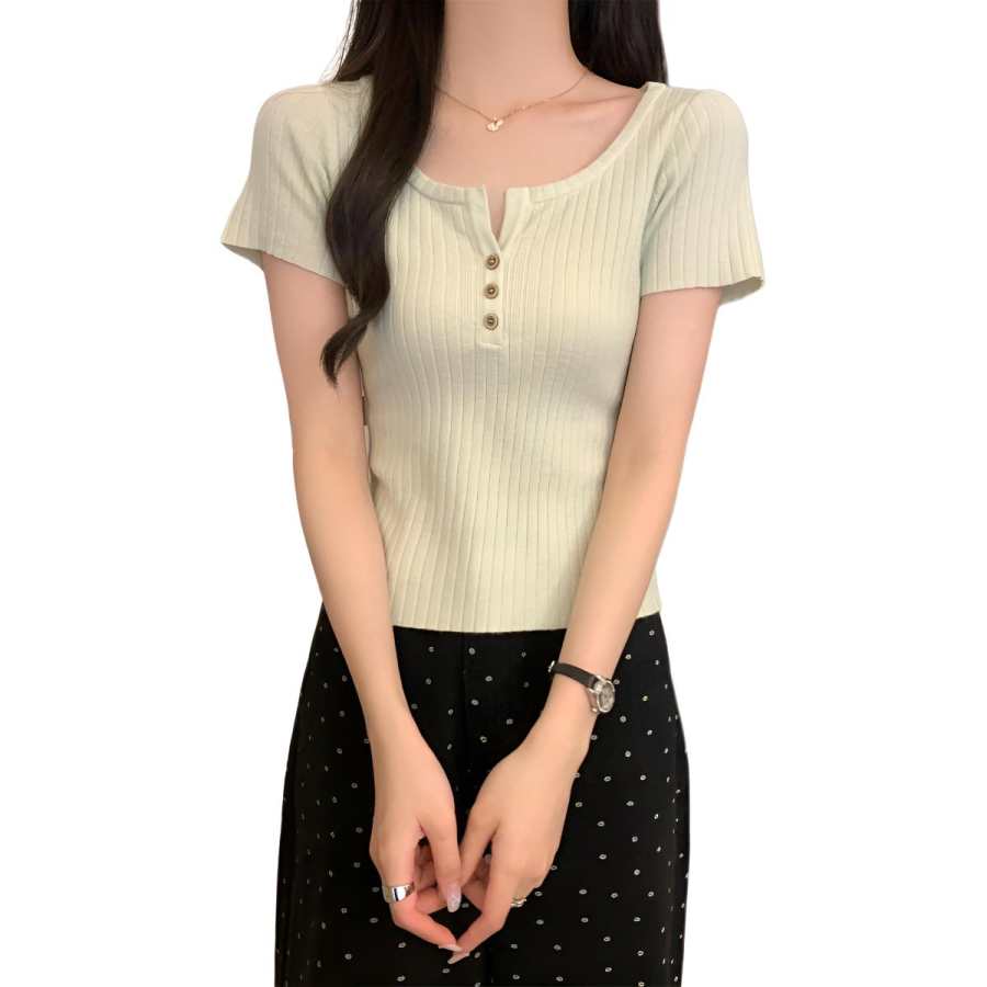 JBBCN JBBCN T Shirts Women's Square Collar
