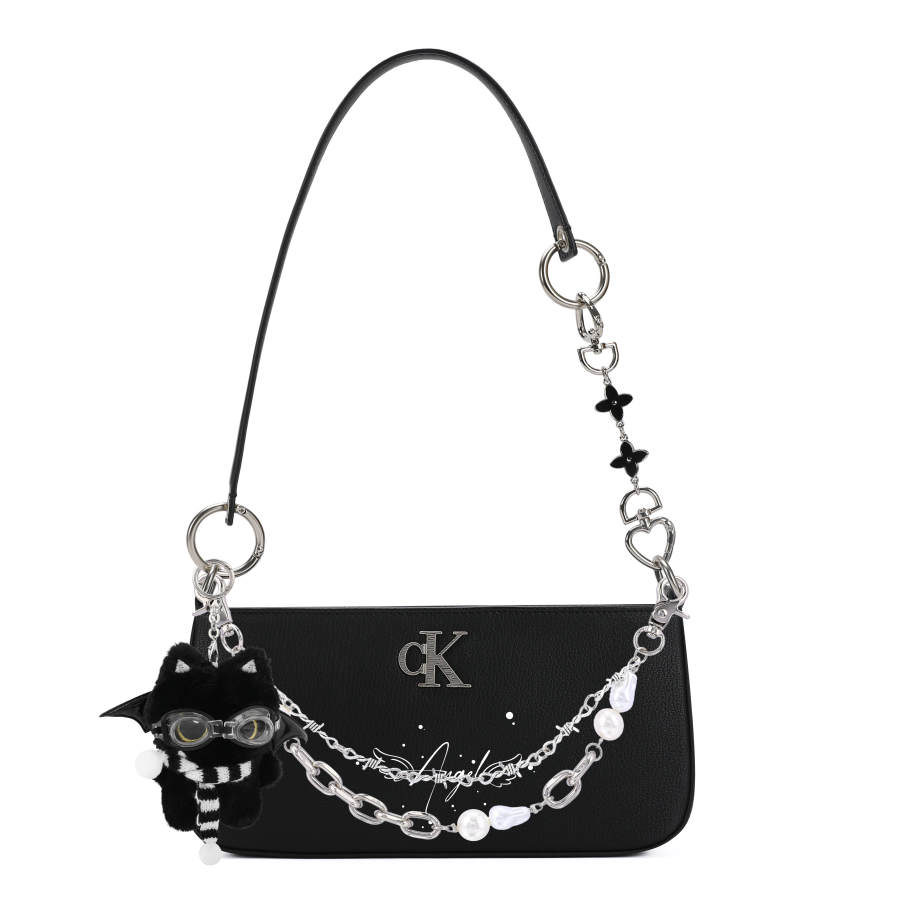 CALVIN KLEIN Synthetic Material Underarm Shoulder Bag Regular Women's Black