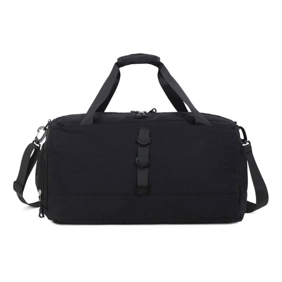 YALU Oxford Travel Bag Unisex Black/Khaki