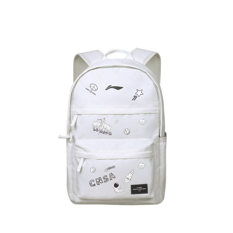 Li-Ning Li Ning Polyester Backpack Regular Unisex Pearl White