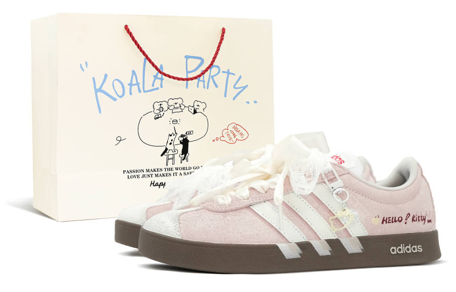 Adidas Adidas Vl Court Classic German Army Trainers Unisex Pink