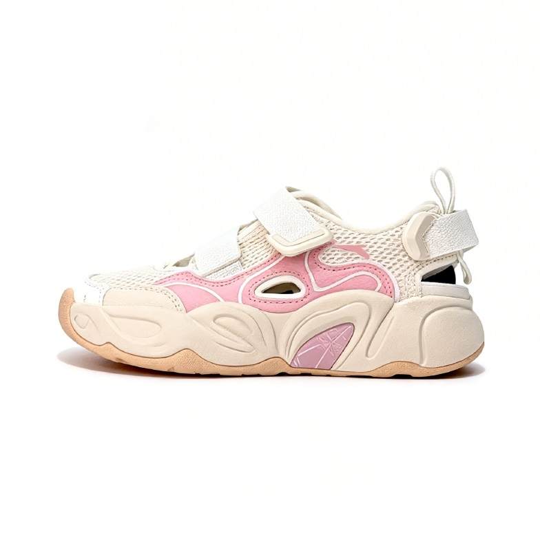 Anta Cushioning Breathable Slip Resistant Low top Casual Shoes Women's Peach Pink