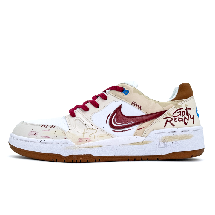 Nike Nike Full Force Luck On Your Side Low top Skateboard Shoes Men's Red Brown