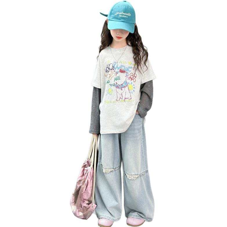 PLANDOO Kids T Shirts Crew Neck Moderate