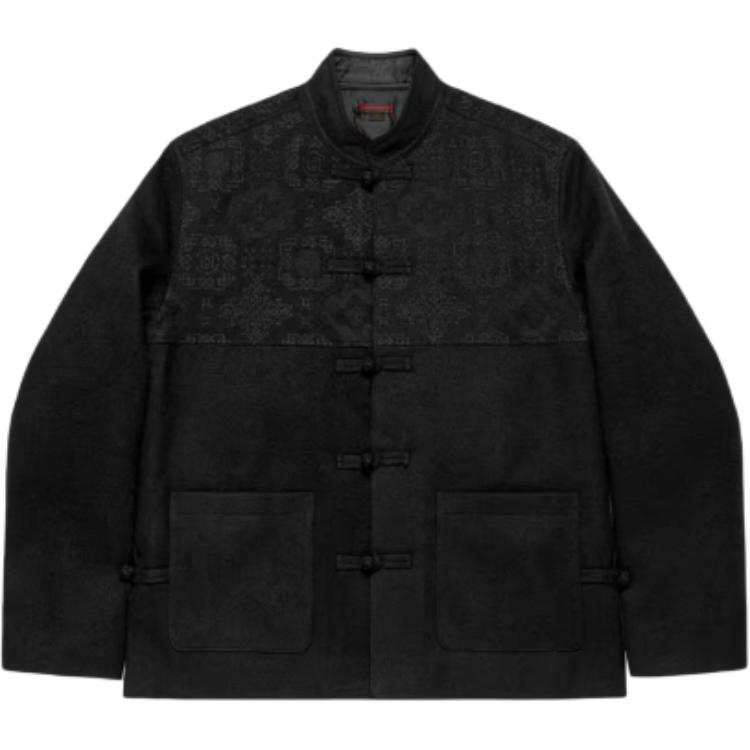 CLOT CLOT Jackets Men's Black Stand Collar Moderate Other