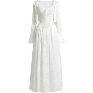 CHARM GLOW Two Piece Skirt Sets Women's V Neck Moderate Long