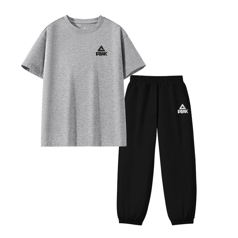 PEAK Kids Casual Sportswear Crew Neck Thin Stretch