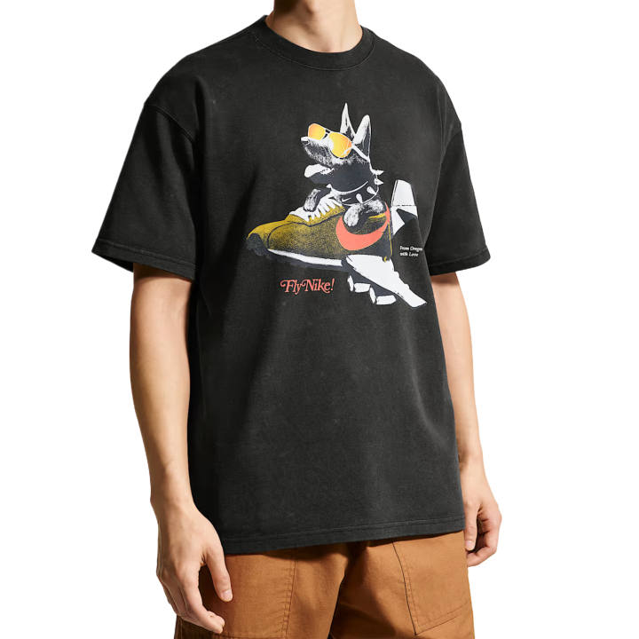 Nike Nike Sportswear T Shirts Men's Black Crew Neck Moderate