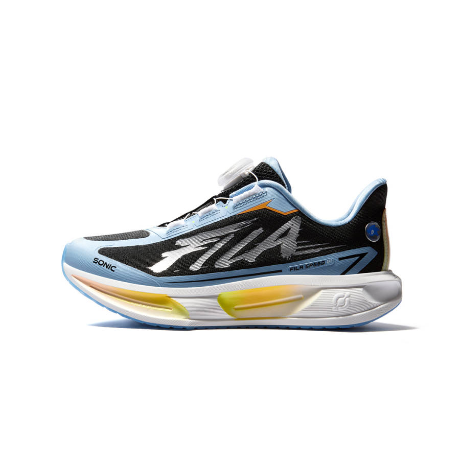FILA KIDS x SONIC SPEED 6 Fabric Rebound Support Low top Running Shoes Black/Royal Blue Kids'