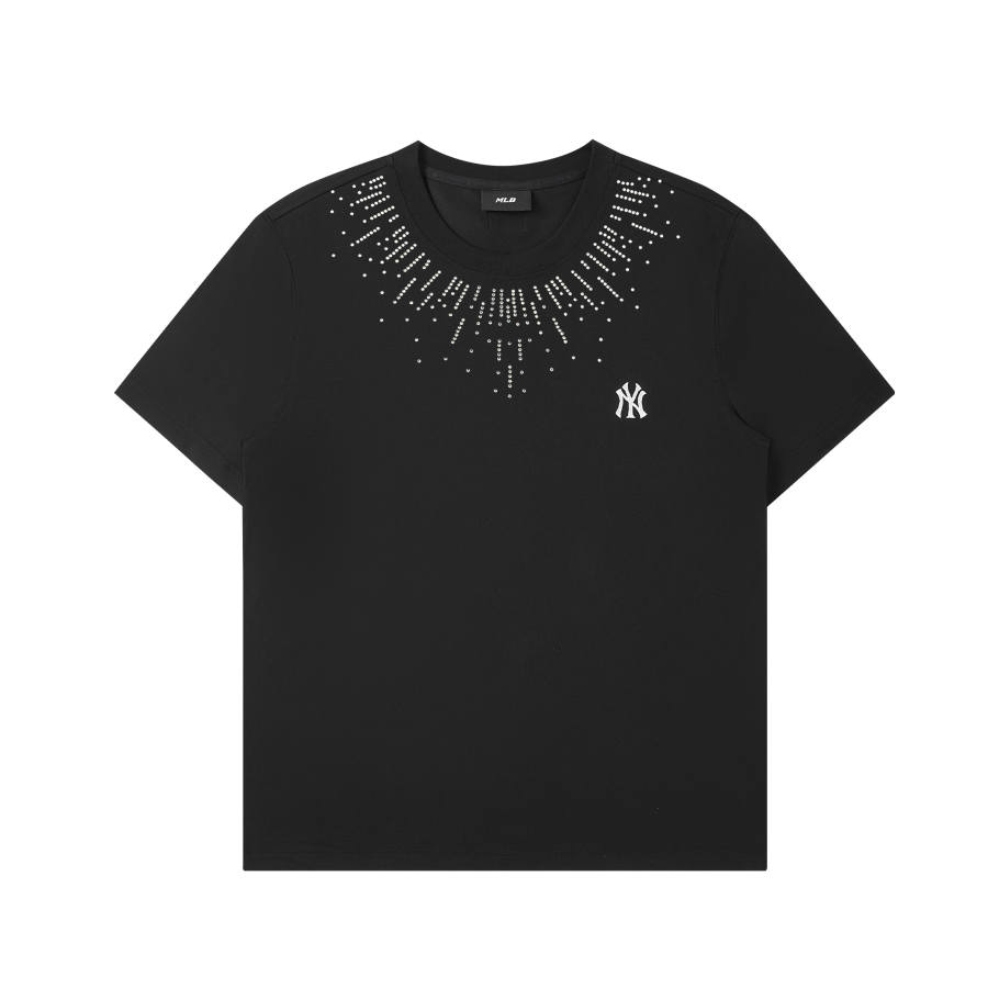 MLB MLB T Shirts Unisex Black Crew Neck Moderate