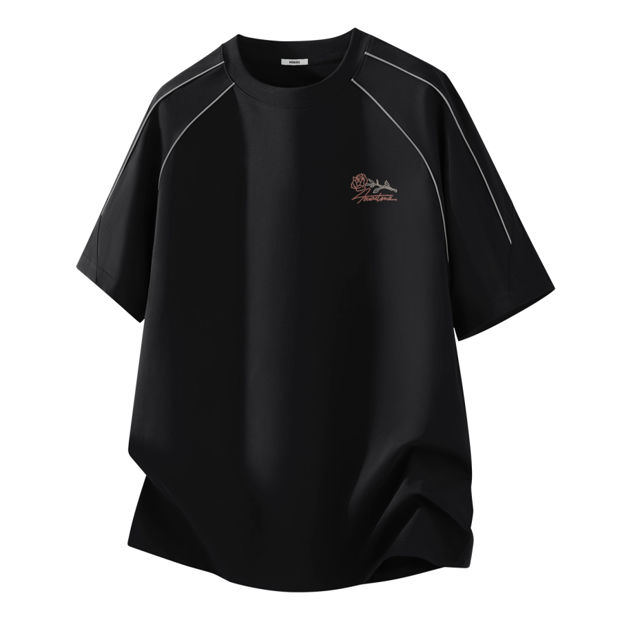 MINISO T Shirts Unisex Crew Neck Moderate Heavyweight