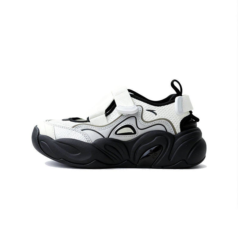 Anta Cushioning Slip Resistant Breathable Low top Casual Shoes Women's Black White
