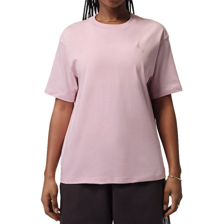 Jordan Jordan Drop Shoulder Sleeve T Shirt Women's Ice Carmine Red/White