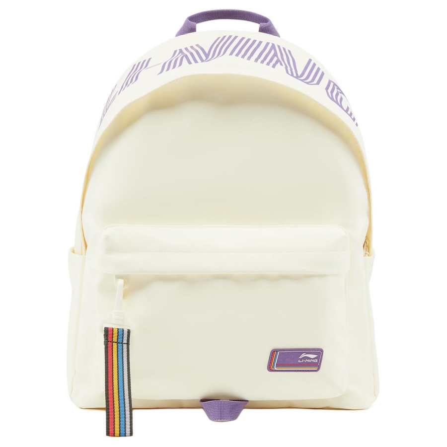 Li-Ning Li Ning Polyester Backpack Unisex Ivory