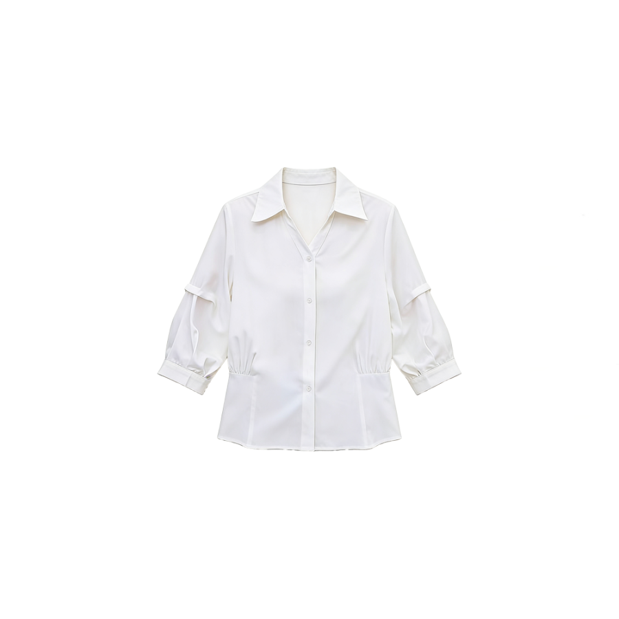 CPAURA Shirts Women's Lapel Moderate Shirt