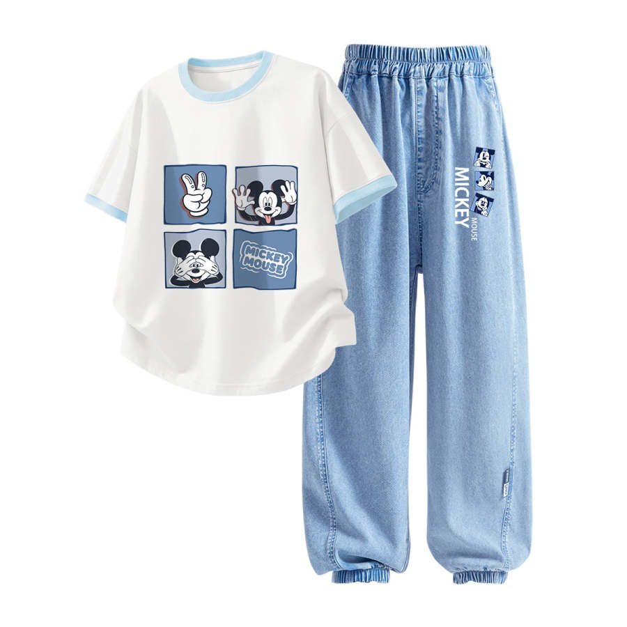 Disney Kids Casual Sportswear Crew Neck Thin