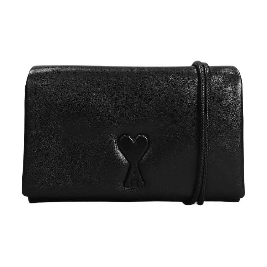 AMIPARIS Cow Leather Wallet Unisex Black