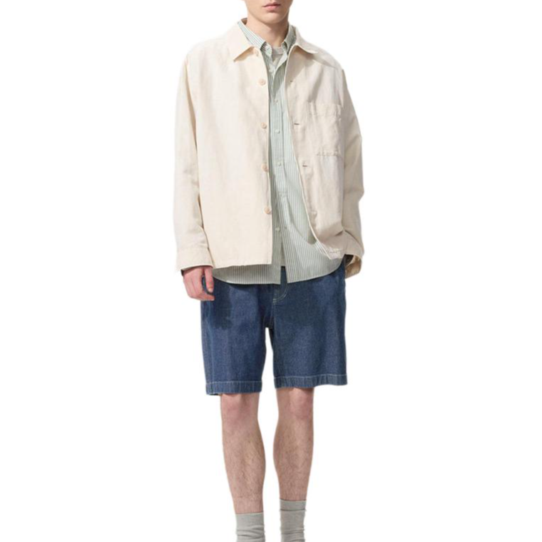 UNIQLO Casual Shorts Unisex Sea Blue Moderate