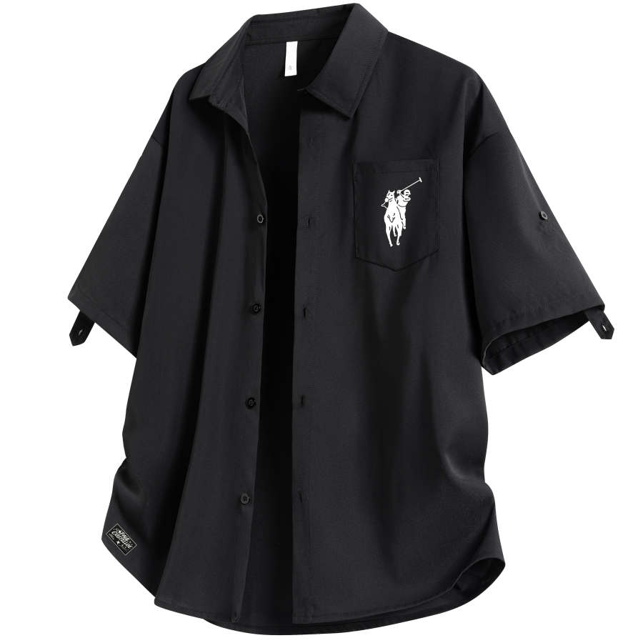 PAUL COSTELLOE Shirts Unisex Lapel Moderate Shirt
