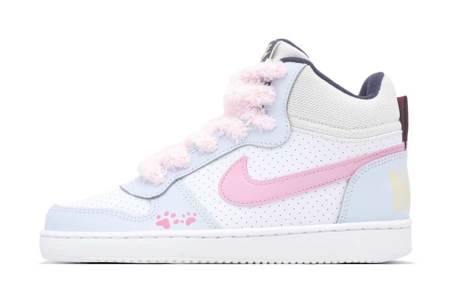 Nike Nike Court Borough Skateboard Shoes Women's Mid Top Blue/Pink