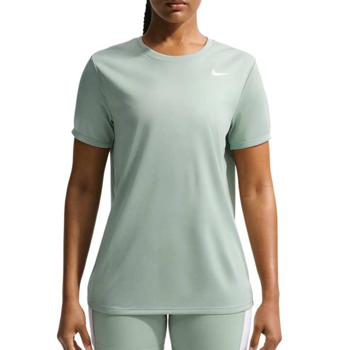 Nike Nike Dri Fit T Shirts Women's Steam/White Crew Neck Moderate