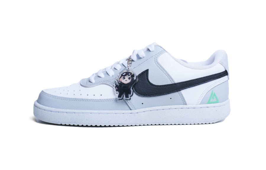 Nike Nike Court Vision 1 Low top Skateboard Shoes Men's Gray White