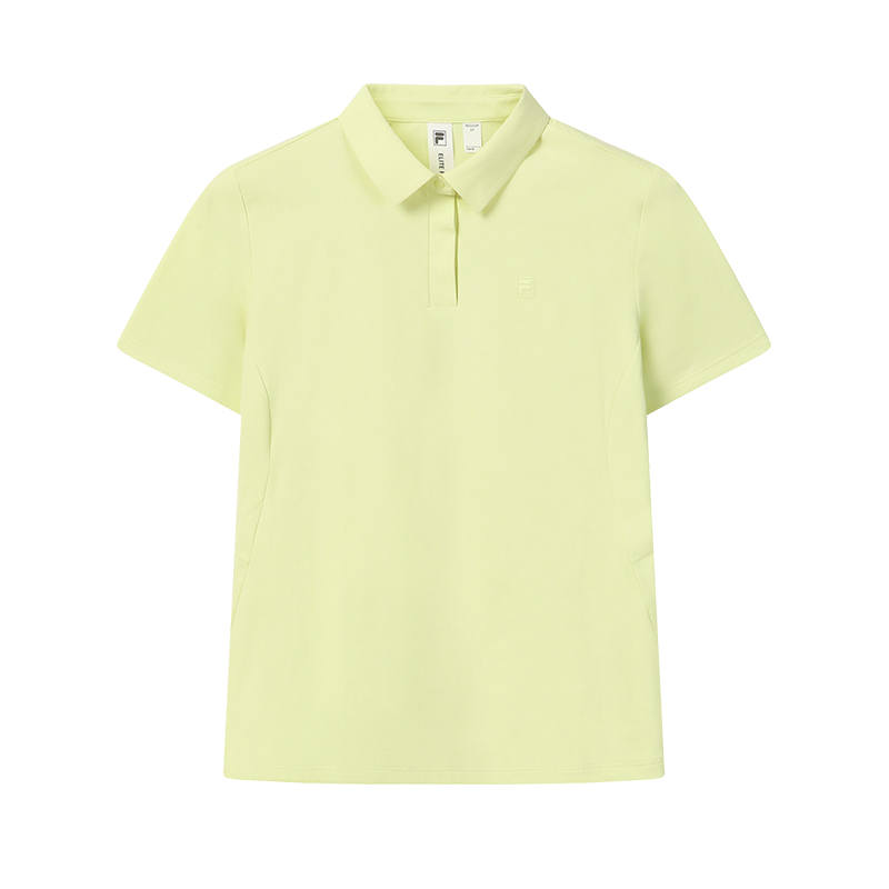 FILA Polo Shirt Women's Light Yellow Feather