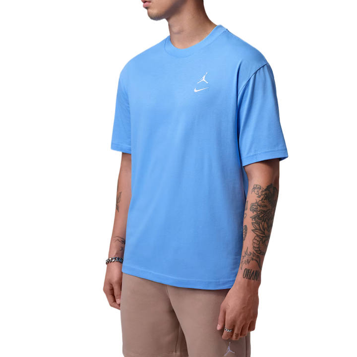 Jordan Jordan T Shirts Men's University Blue/White Crew Neck Moderate