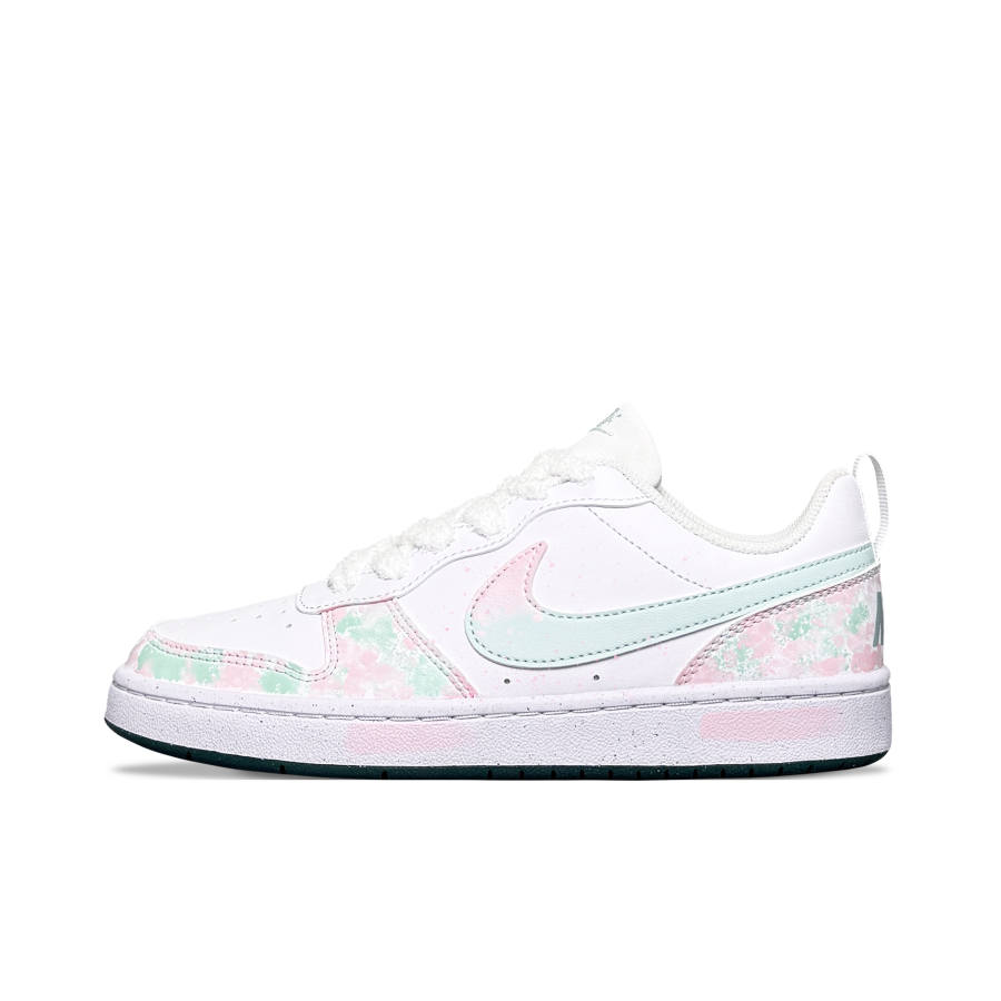 Nike Nike Court Borough Spring Field Flowers Cushioning Slip Resistant Low top Skateboard Shoes Women's Pink Green