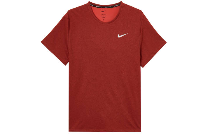 Nike Nike Dri Fit T Shirts Unisex Red Crew Neck Moderate
