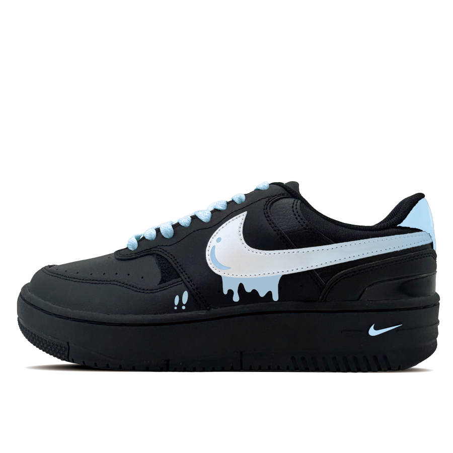 Nike Nike Gamma Force Blue Soul Synthetic Leather Abrasion Resistant Low top Skateboard Shoes Women's Black