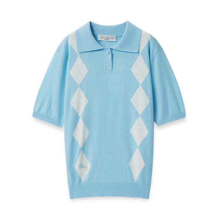 PANE Spring Summer Polo Shirt Women's Blue