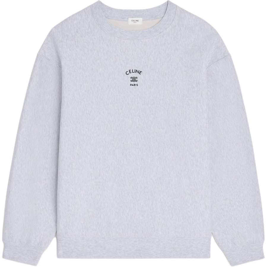CELINE CELINE Sweatshirts Men's Light Gray Crew Neck Moderate