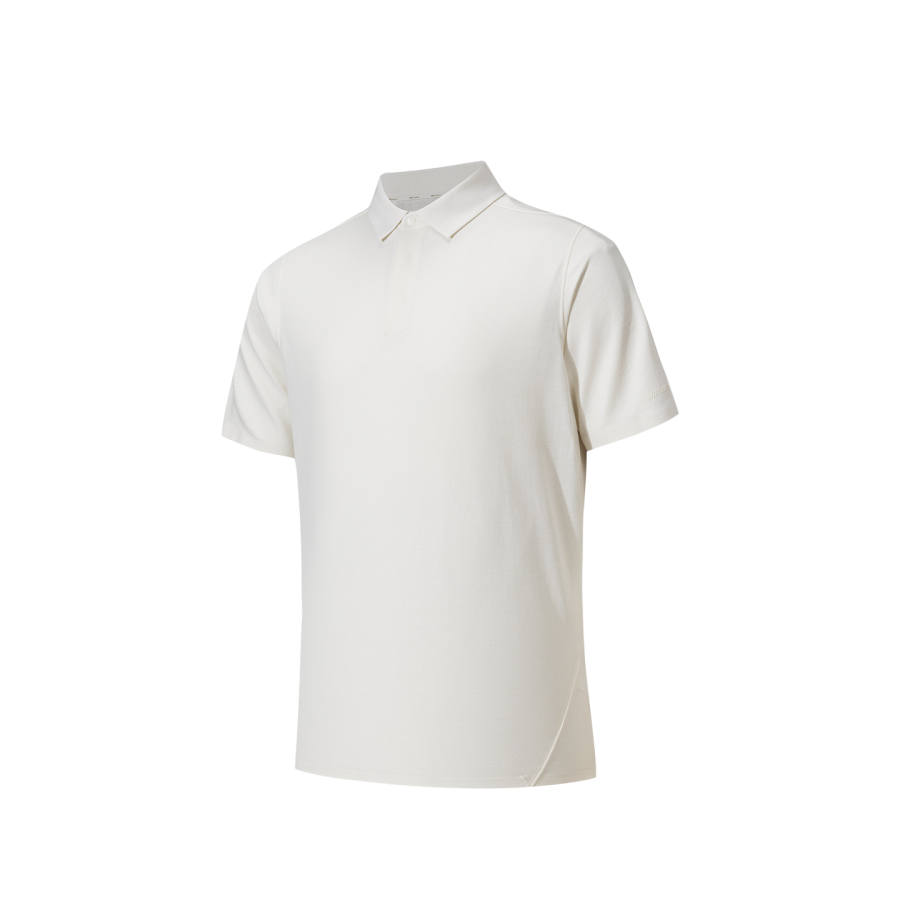 Anta Polo Shirt Men's Ivory White