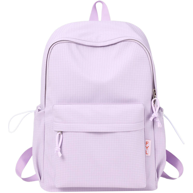 Tonlion Nylon Fabric Backpack Regular Women's Purple